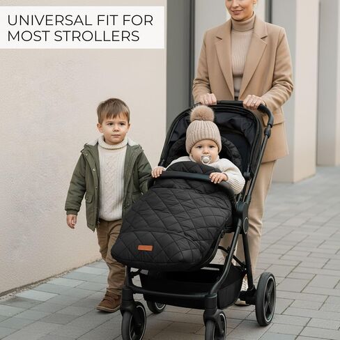 Warm and Cozy Winter Stroller Cover for Baby - Waterproof Bunting Bag with Soft Fleece Lining and Universal Fit for Strollers - Protective Footmuff Blanket for Ultimate Comfort in Wind, Rain & Snow in Saudi Arabia