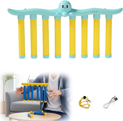 Reflective Drop Stick Challenge Game, 2026 New Hand Eye Coordination Reflex Training Toy, 3 Adjustable Speed Modes, Catching Sticks Game for All Ages (Yellow) in Saudi Arabia
