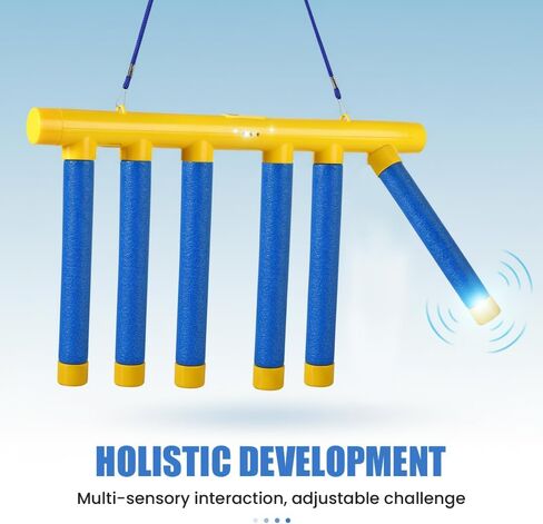 Reflective Drop Stick Challenge Game, 2026 New Hand Eye Coordination Reflex Training Toy, 3 Adjustable Speed Modes, Catching Sticks Game for All Ages (Yellow) in Saudi Arabia