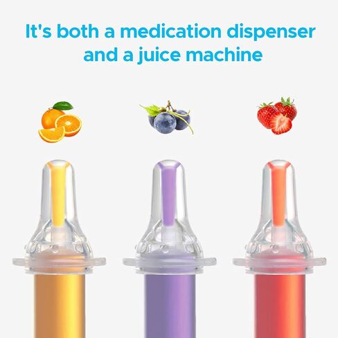 BabyX Kids Baby Oral Syringe & Dispenser Calibrated for Liquid Medicine, Reduce Mess, Easy Way to Orally Administer Medication, Includes Bottle Adapter, 2 Pack in Saudi Arabia