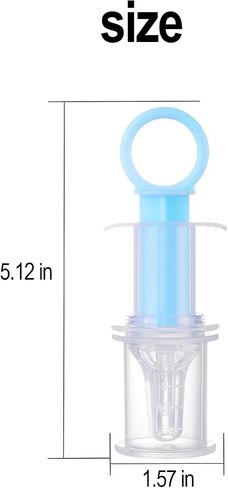 BabyX Kids Baby Oral Syringe & Dispenser Calibrated for Liquid Medicine, Reduce Mess, Easy Way to Orally Administer Medication, Includes Bottle Adapter, 2 Pack in Saudi Arabia