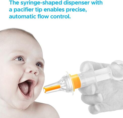 BabyX Kids Baby Oral Syringe & Dispenser Calibrated for Liquid Medicine, Reduce Mess, Easy Way to Orally Administer Medication, Includes Bottle Adapter, 2 Pack in Saudi Arabia