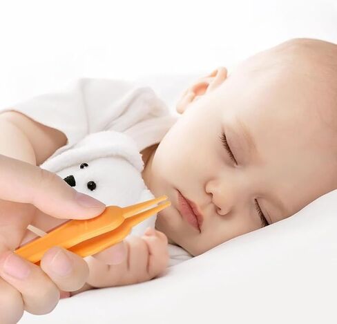 GSHLLO 10 Pcs Plastic Infant Nose Cleaning Tweezers Baby Ear Nose Navel Cleaner Clip Newborn Booger Remover Picker Plier for Baby Care in Saudi Arabia