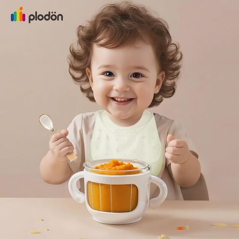 Baby Food Maker - Food Puree Processor, Fruits, Vegetables, Meats and Potatoes Mini Food Blender, Suitable for Avocados, Grapes and Strawberries Space Silver, 10 oz Gift Package in Saudi Arabia