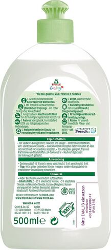Frosch Baby Washing Up Cleaner, Sensitive Washing Up Liquid for Baby Bottles & Teats, Hypoallergenic, Suitable for Allergy Sufferers, 500 ml in Saudi Arabia
