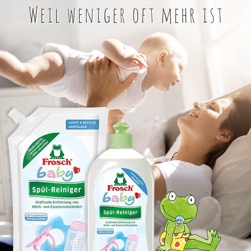 Frosch Baby Washing Up Cleaner, Sensitive Washing Up Liquid for Baby Bottles & Teats, Hypoallergenic, Suitable for Allergy Sufferers, 500 ml in Saudi Arabia