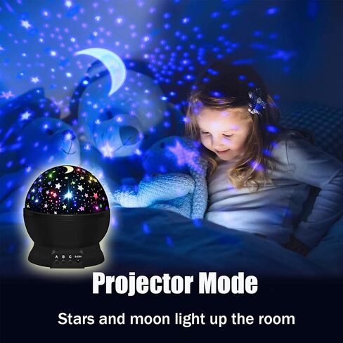 Night Light for Kids,Boys Toys for 3 4 5 6 7 8 Year Old Boys,Star Projector 360 Degree Rotation - 4 LED Bulbs 16 Light Color Changing with USB Cable,Lamp Ceiling Lights for Kids Bedroom in Kuwait