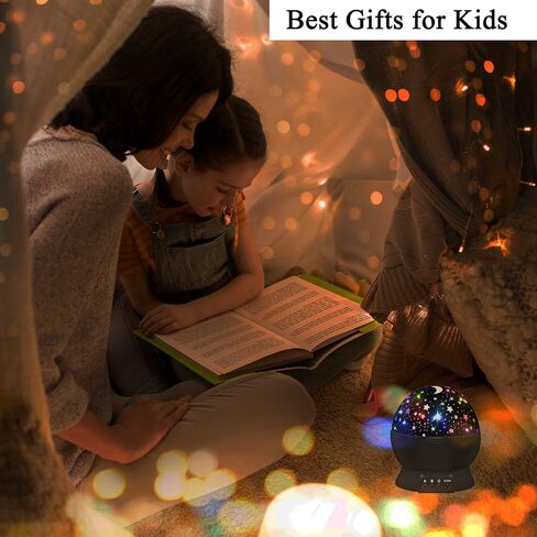 Night Light for Kids,Boys Toys for 3 4 5 6 7 8 Year Old Boys,Star Projector 360 Degree Rotation - 4 LED Bulbs 16 Light Color Changing with USB Cable,Lamp Ceiling Lights for Kids Bedroom in Kuwait