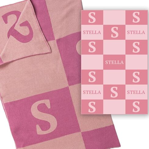 Personalized Crib Name Blanket, Signature Letter Design in Saudi Arabia