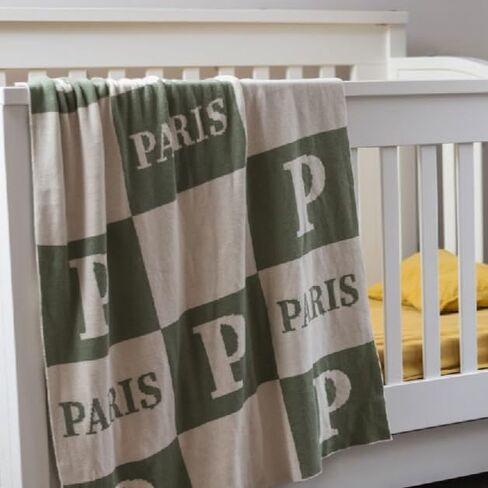 Personalized Crib Name Blanket, Signature Letter Design in Saudi Arabia