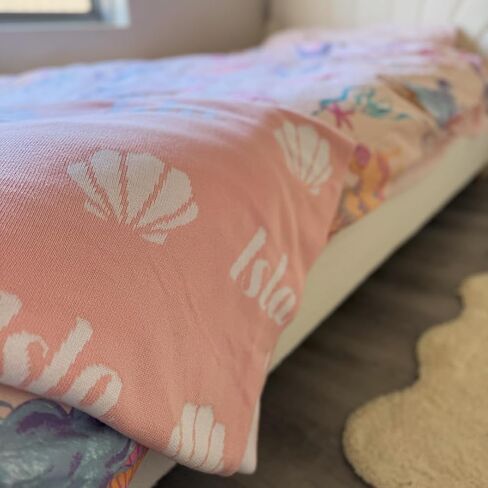 Personalized Tiled Icon Blanket – 100% Organic Cotton Customized Baby Blanket, Custom Name, Bassinet 30x40, Gift for Baby Shower, Birthday Present, Girls and Boys, Toddlers Kids, Made In America in Kuwait