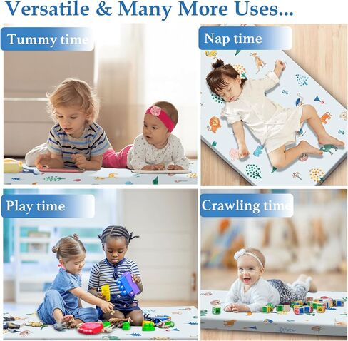 Cotton 38x24 Baby Mattresses-Pack and Play Mattress,Pack N Play Mattresses,Playpen Mattress for Pack N Play Excluded - Thick Firm Washable Hypoallergenic Breathable Soft Memory Foam Portable in Saudi Arabia