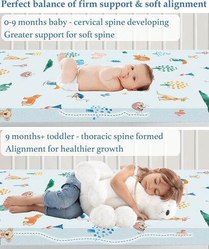 Cotton 38x24 Baby Mattresses-Pack and Play Mattress,Pack N Play Mattresses,Playpen Mattress for Pack N Play Excluded - Thick Firm Washable Hypoallergenic Breathable Soft Memory Foam Portable in Saudi Arabia