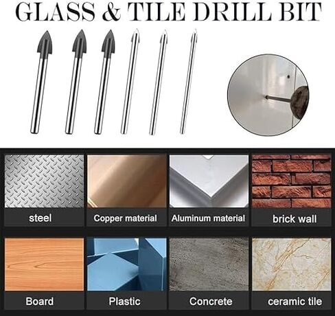 5mm Glass Drill Bits Ceramic Tile Cross-Shaped Drill Bit for Glass Ceramic Marble Tile Concrete in Saudi Arabia