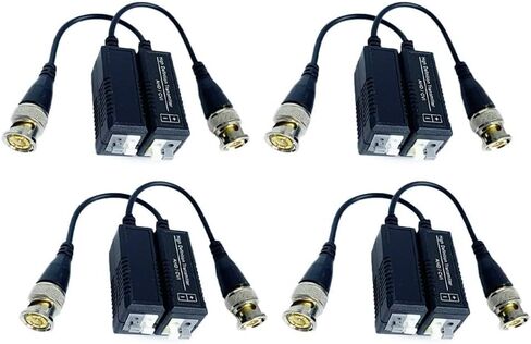 8 قطع فيديو لجهاز إرسال واستقبال Balun، يدعم نقل الفيديو بالحركة الكاملة لكاميرات CCTV in Saudi Arabia