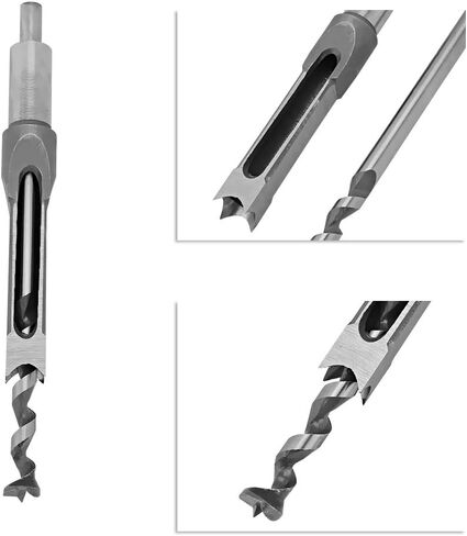 Square Hole Mortiser Drill Bit DIY Woodworking Tool (16MM) in Saudi Arabia