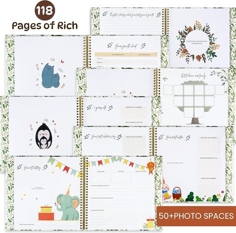 Baby Memory Book Keepsake for Boy and Girl Gifts Timeless First 5 Year Milestone Book to Record Every Event from Birth to Age 5 Gender Neutral Baby Journal Scrapbook Album in Saudi Arabia