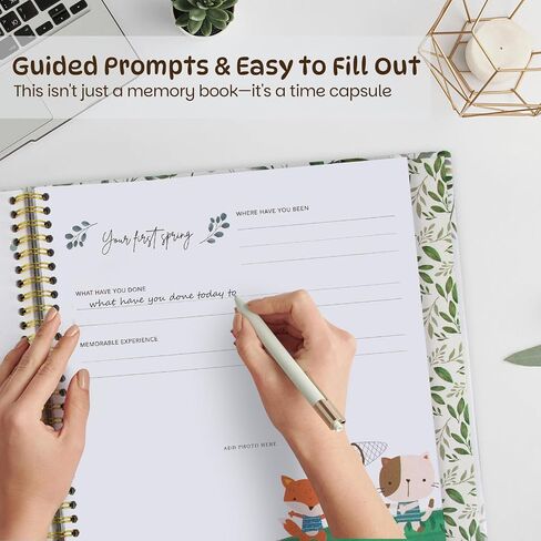 Baby Memory Book Keepsake for Boy and Girl Gifts Timeless First 5 Year Milestone Book to Record Every Event from Birth to Age 5 Gender Neutral Baby Journal Scrapbook Album in Saudi Arabia