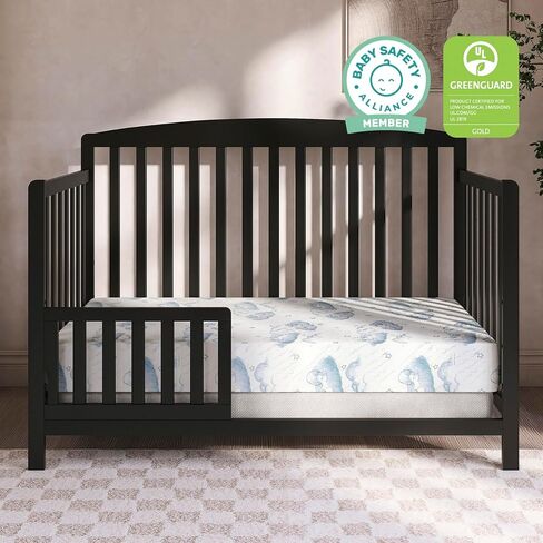 مرتبة Dream On me مقاس 5 بوصات Cozy Cloud 2 في 1 لسرير الأطفال والأطفال الصغار، مزدوجة الجوانب - للرضع والأطفال الصغار، مسامية ومقاومة للماء، 75% من الألياف المعاد تدويرها، معتمدة من GREENGUARD Gold & Baby Safety Alliance - Blue Cloud in Saudi Arabia