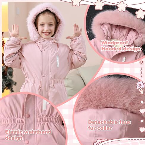 UVIPC طفل سنوسويت 2T 3T 4T 5T الاطفال طفل الفتيان الفتيات الثلوج الدعاوى الشتاء الملابس فو الفراء مقنعين بذلة معطف في الهواء الطلق in Kuwait