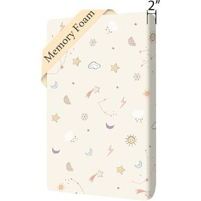 Cotton 38x24 Baby Mattresses-Pack and Play Mattress,Pack N Play Mattresses,Playpen Mattress for Pack N Play Use Excluded-Thick Firm Washable Hypoallergenic Breathable Soft Memory Foam Portable in Saudi Arabia