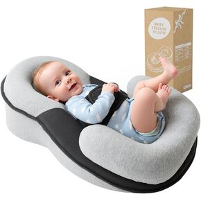 Tummy Time Pillow Baby Lounger Pillow Reduce Spit-Up Anti Overflow Design for Baby Comfort and Feeding Support in Saudi Arabia