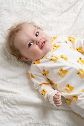 MONICA + ANDY One Piece Baby Pajamas, 100% Organic Baby Clothes for Girls and Boys, Sizes For Newborn and Infant in Saudi Arabia
