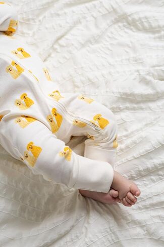 MONICA + ANDY One Piece Baby Pajamas, 100% Organic Baby Clothes for Girls and Boys, Sizes For Newborn and Infant in Saudi Arabia
