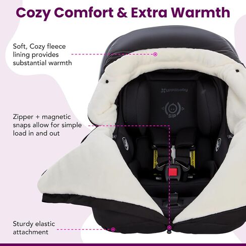 حقيبة الرايات متوافقة مع مقاعد السيارة للرضع UPPAbaby Aria، Aria V2، Mesa، Mesa V2، Mesa V3، غطاء مقعد سيارة دافئ وفخم للغاية مقاوم للماء، غطاء للقدمين، غطاء شتوي عالمي. مقاعد السيارة نفانت in Kuwait