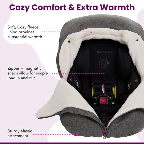 Buntting Bag Compatible with UPPAbaby Aria, Aria V2, Mesa, Mesa V2, Mesa V3 Infant Car Seats, Warm and Ultra-Plush Waterproof car seat Cover, Footmuff, Winter Cover Universal. nfant Car Seats in Saudi Arabia