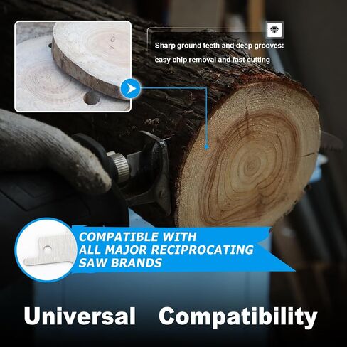 12 inch Wood Pruning Saw Blades, 3 Pcs Japanese Teeth Reciprocating Saw Blade 5TPI for Tree Trimming, Wood Cutting with Storage Box in Saudi Arabia