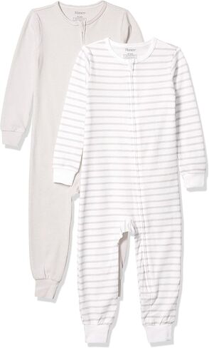 Hanes baby-boys Ultimate Baby Zippin 2 Pack Sleep and Play Suits in Saudi Arabia
