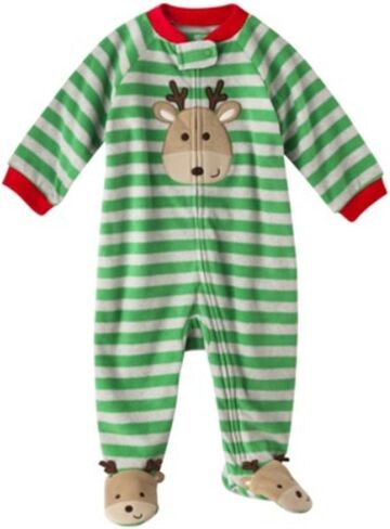 Carter's Just One You Made Baby Boys Infant' Microfleece Reindeer Sleep and Play (Newborn) Multi in Saudi Arabia