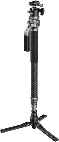 SmallRig 166.5 سم / 65.6 بوصة مونوبود من ألياف الكربون للكاميرا، حامل أحادي للكاميرا مدمج مع تعديل الارتفاع بلمسة واحدة، الحد الأقصى لرأس كرة تحميل 5 كجم، حجم تخزين 68 سم / 26.8 بوصة، يزن 1.72 كجم / 3.8 رطل in Kuwait