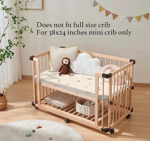 مراتب أطفال قطنية مقاس 38x24 - مراتب للعب واللعب، مراتب Pack N Play، مرتبة Playpen للاستخدام في Pack N Play، سميكة وقابلة للغسل ومضادة للحساسية وقابلة للتنفس وقابلة للحمل من إسفنج الذاكرة الناعم in Saudi Arabia