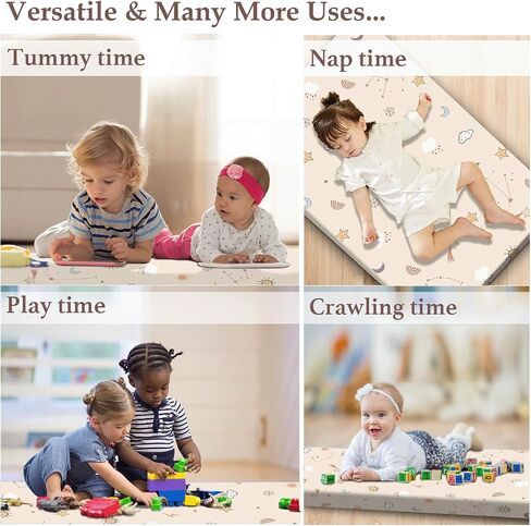 مراتب أطفال قطنية مقاس 38x24 - مراتب للعب واللعب، مراتب Pack N Play، مرتبة Playpen للاستخدام في Pack N Play، سميكة وقابلة للغسل ومضادة للحساسية وقابلة للتنفس وقابلة للحمل من إسفنج الذاكرة الناعم in Saudi Arabia