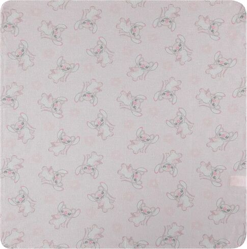 Disney Baby 4-Pack Receiving Blankets — 100% Cotton Flannel, 28" x 28" — Available in Mickey, Minnie, Pooh, Stitch or Angel — Soft Swaddle, Burp & Stroller Blankets — Gift-Ready with Ribbon Bow in Saudi Arabia