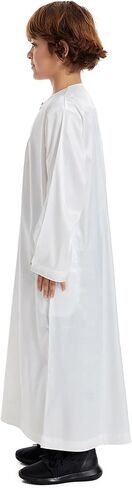 Arabic Clothing Boys Muslim Robes Middle Traditional Wear Long Embroidered Robe Thobe Jellabiya Outfit Youth in Saudi Arabia