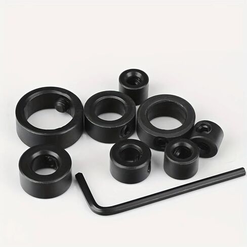 8PCS Depth Stop Ring Locator, Positioning Screw, Woodworking Tool,Garden Clearance-Patio-Deals,Drill-car-Accessories in Saudi Arabia
