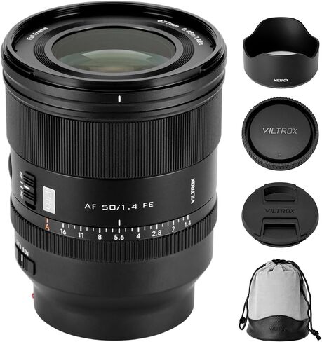 Viltrox AF 50mm F1.4 Pro FE Lens Full Frame Lens, Auto Focus Prime Lens for E Mount Camera A7III A7C A7SIII A7RIII A7IV A7RIV A9II A1II FX30 ZV-E10 A6700 in Saudi Arabia