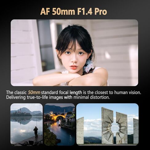 Viltrox AF 50mm F1.4 Pro FE Lens Full Frame Lens, Auto Focus Prime Lens for E Mount Camera A7III A7C A7SIII A7RIII A7IV A7RIV A9II A1II FX30 ZV-E10 A6700 in Saudi Arabia