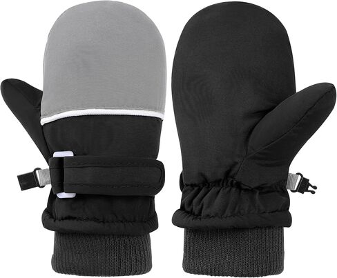 ENBAOHUI Baby Waterproof Mittens Threaded waterproof Mitten Fleece Lined Glove Kids Snow Ski Mitten for Boys Girls 6Months-5T in Kuwait