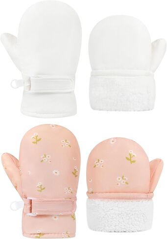 Baby Toddler Mittens Waterproof Winter Snow Gloves Cold Weather Warm Ski Fleece Kids Boys Girls 1t 2t 3t 4t in Kuwait