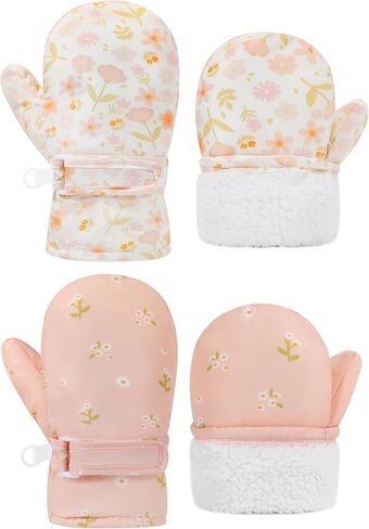 Baby Toddler Mittens Waterproof Winter Snow Gloves Cold Weather Warm Ski Fleece Kids Boys Girls 1t 2t 3t 4t in Kuwait