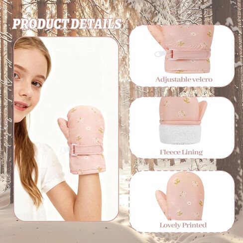 Baby Toddler Mittens Waterproof Winter Snow Gloves Cold Weather Warm Ski Fleece Kids Boys Girls 1t 2t 3t 4t in Kuwait