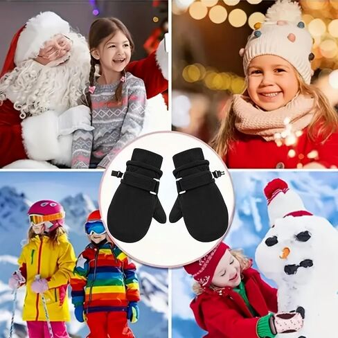 Waterproof Winter Mittens for Toddlers Baby Girls & Boys - Thermal Insulated Snow Gloves for Warm Fleece Lined in Saudi Arabia