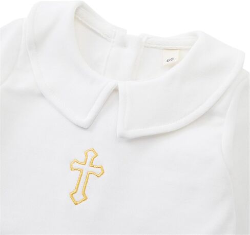 Baby Girl Boy Christening Baptism Outfit Infant with Socks 2Pcs in Saudi Arabia