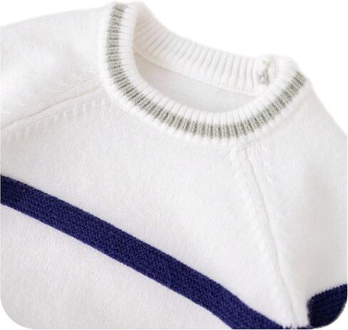 SOLY HUX Toddler Boy's Striped Sweaters Long Sleeve Crewneck Knit Pullover Tops Sweater Fall Clothes in Saudi Arabia
