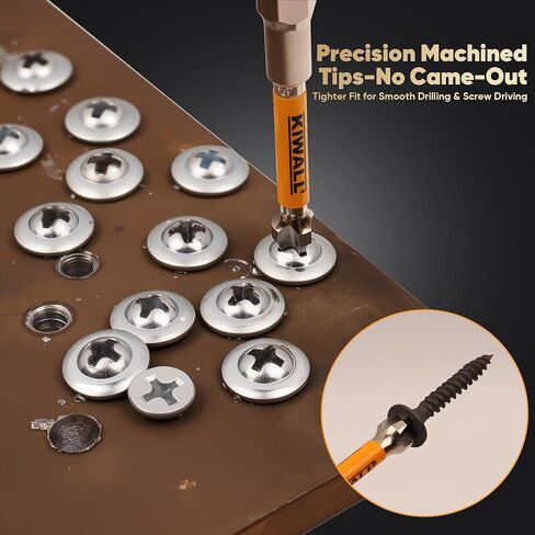 5-Pack PH2 Magnetic Phillips Bits, 2-3/4 Inches Impact Driver Bit Set, S2 Alloy Steel, Anti-Slip Precision Tip, Quick Change 1/4" Hex Shank for Power Drill & Impact Driver in Kuwait