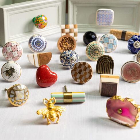 Indian Shelf Pack of 18 Dresser Knobs- Gold Kids Cabinet Knobs- Rabbit Nursery Drawer Handles-Aluminium Cute Dresser Knobs- Decorative Cabinet Knobs- Happy Easter Decor in Saudi Arabia